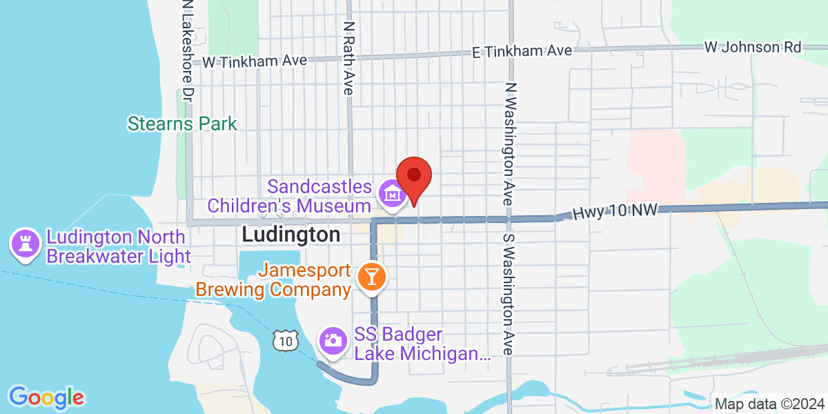 Map of Ludington Library